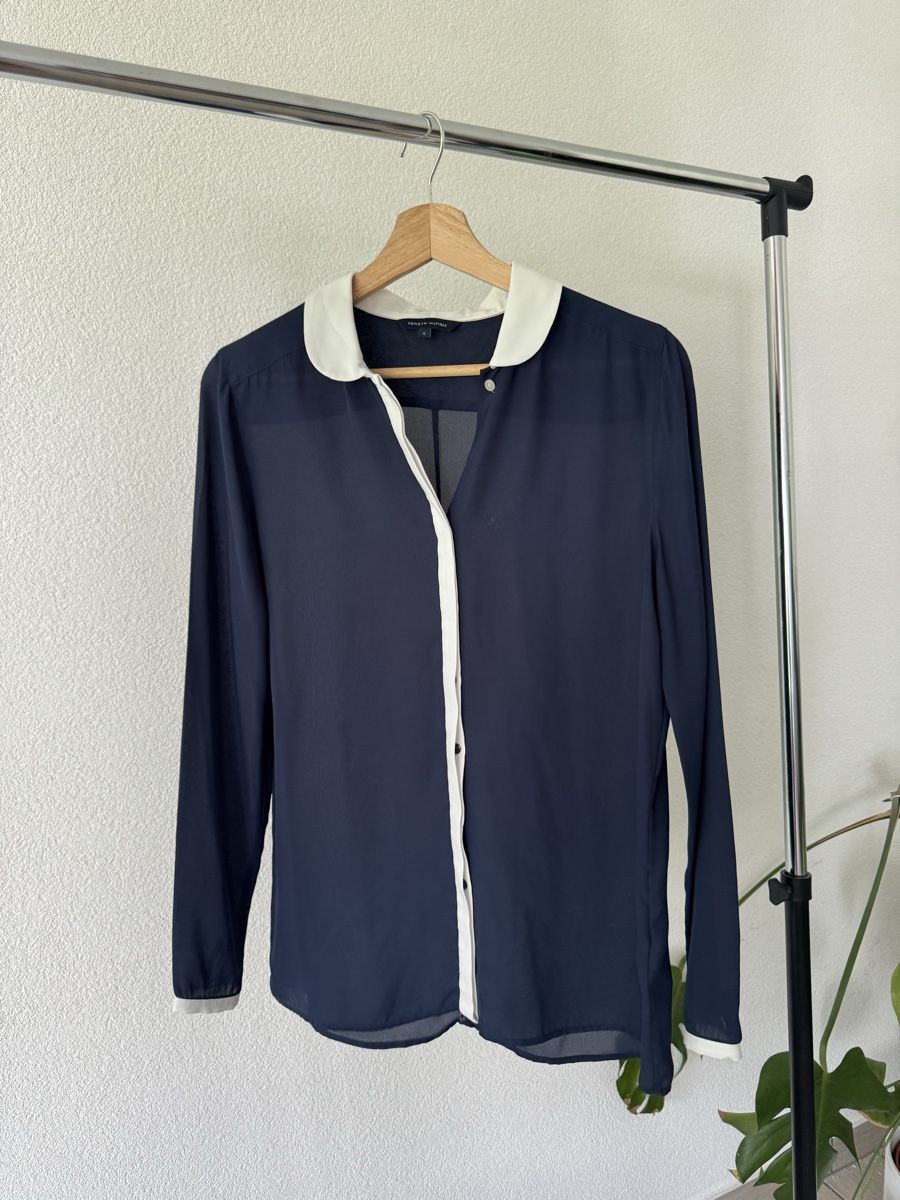 Tommy Hilfiger Camicette: Tommy Hilfiger blaue Bluse, S – Nuovo (secondo la descrizione) da Granges VS venduto da rvn