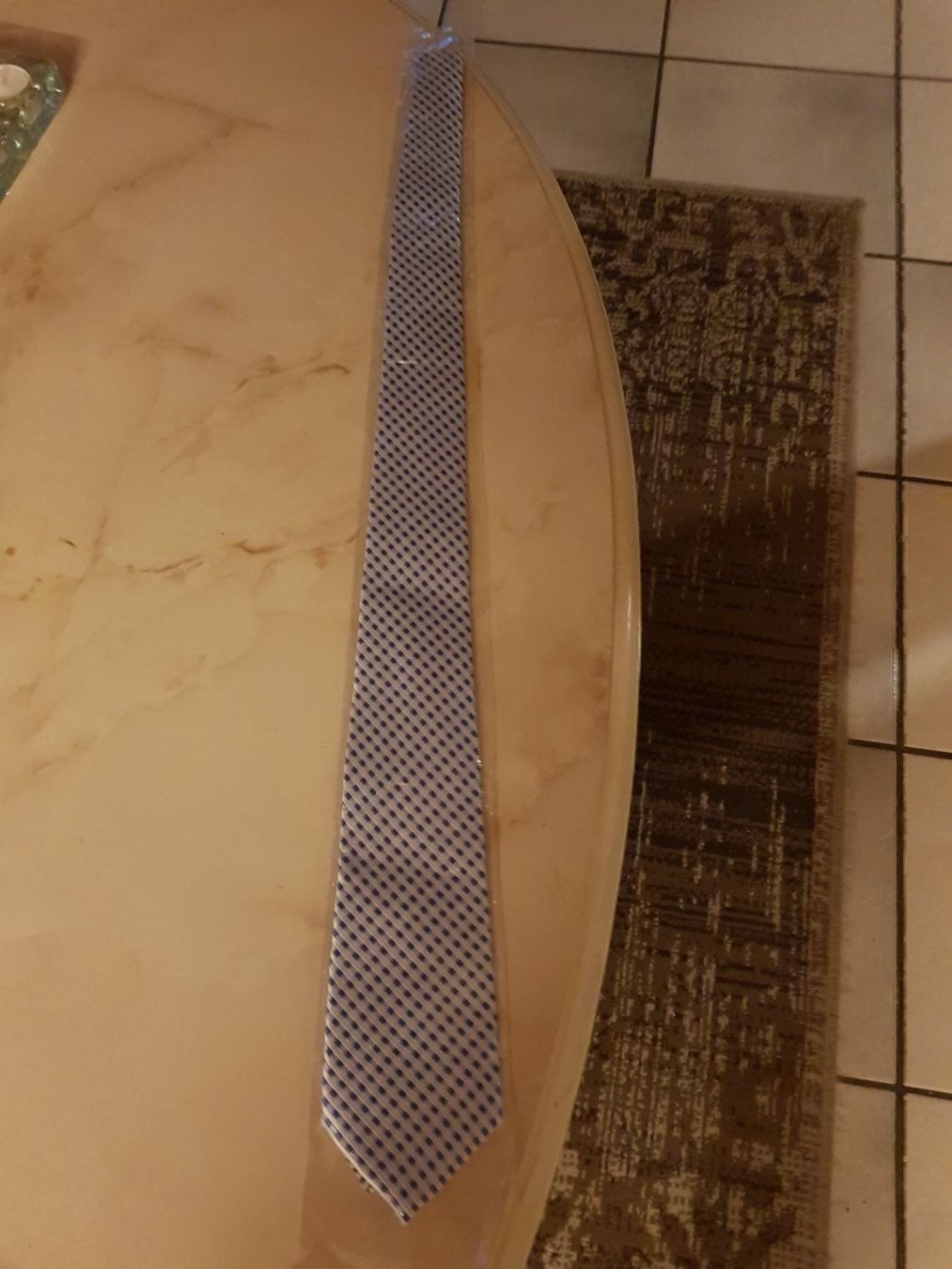 Cravatte: Top Seiden Krawatten Silber Hell Blau – Nuovo e nell'imballaggio originale da Rümlang venduto da Sabado 1