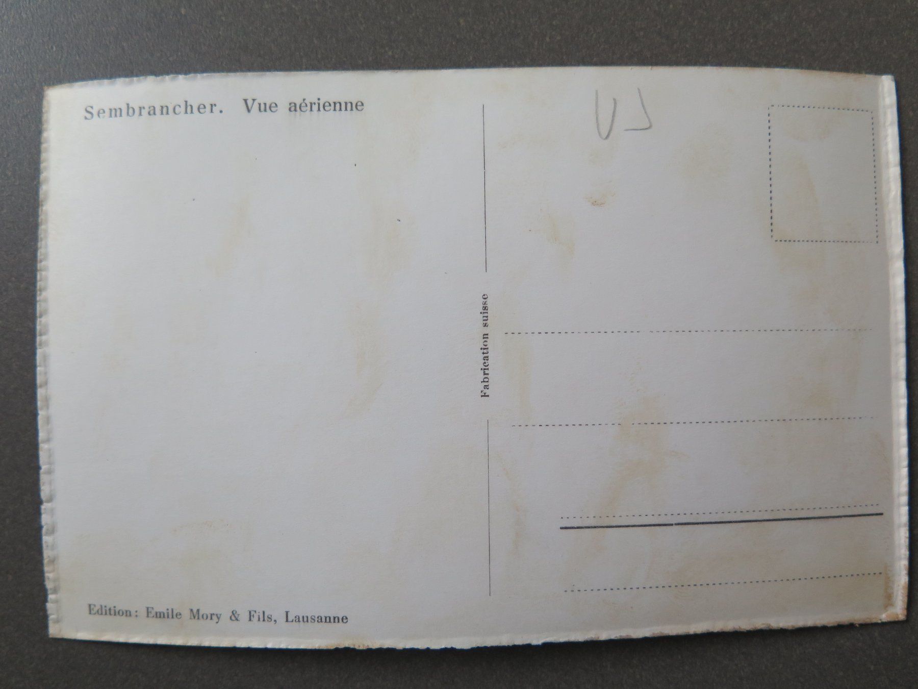 Cartoline postali: SEMBRANCHER - FLUGAUFNAHME – Usato da Wittenbach venduto da lipasal 1
