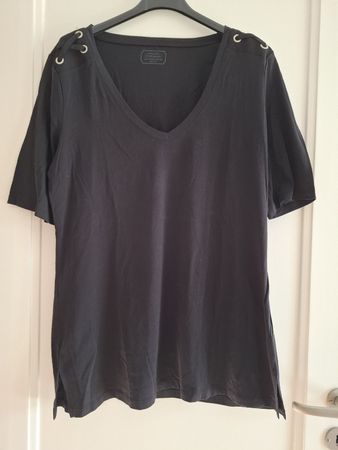 T-shirt Intimissimi nero dettaglio occhielli taglia L nuovo