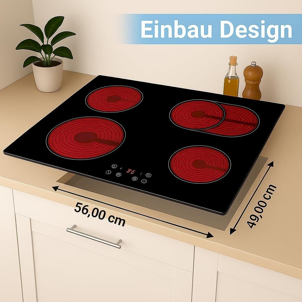 Cuisinières: YUNA CALOR EBK4/2B Glaskeramik-Kochfeld – Neuf avec emballage d'origine à Bottighofen par zaap 2