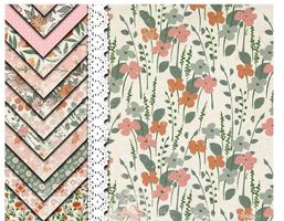 12 Blatt Design-Papier, Bastelpapier  NEU