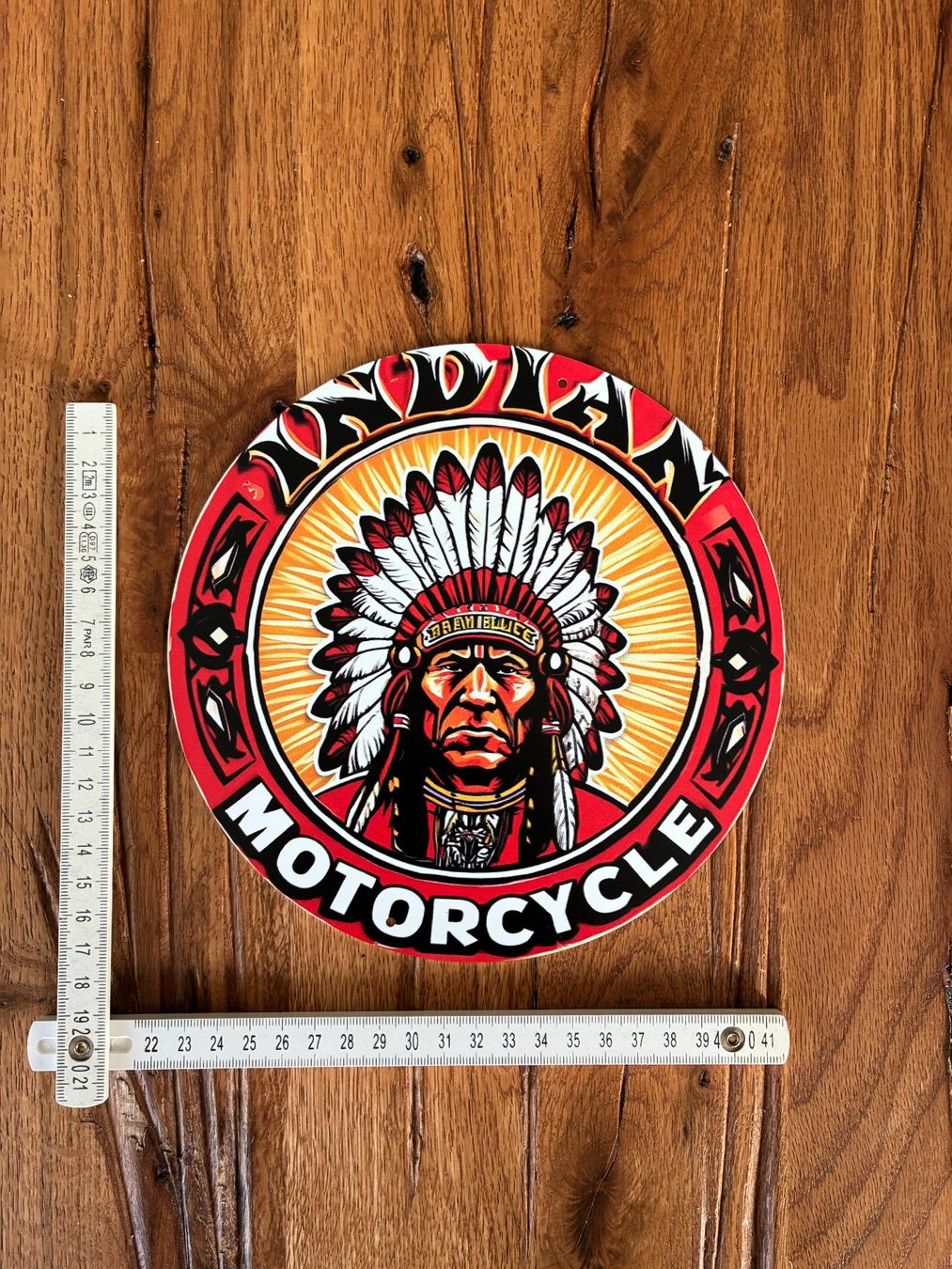 Indian Motorcycle Chopper: Indian Motorcycles/ Schönes Blechschild / neu – Neu und originalverpackt aus Bremgarten AG von Eurotiz 1