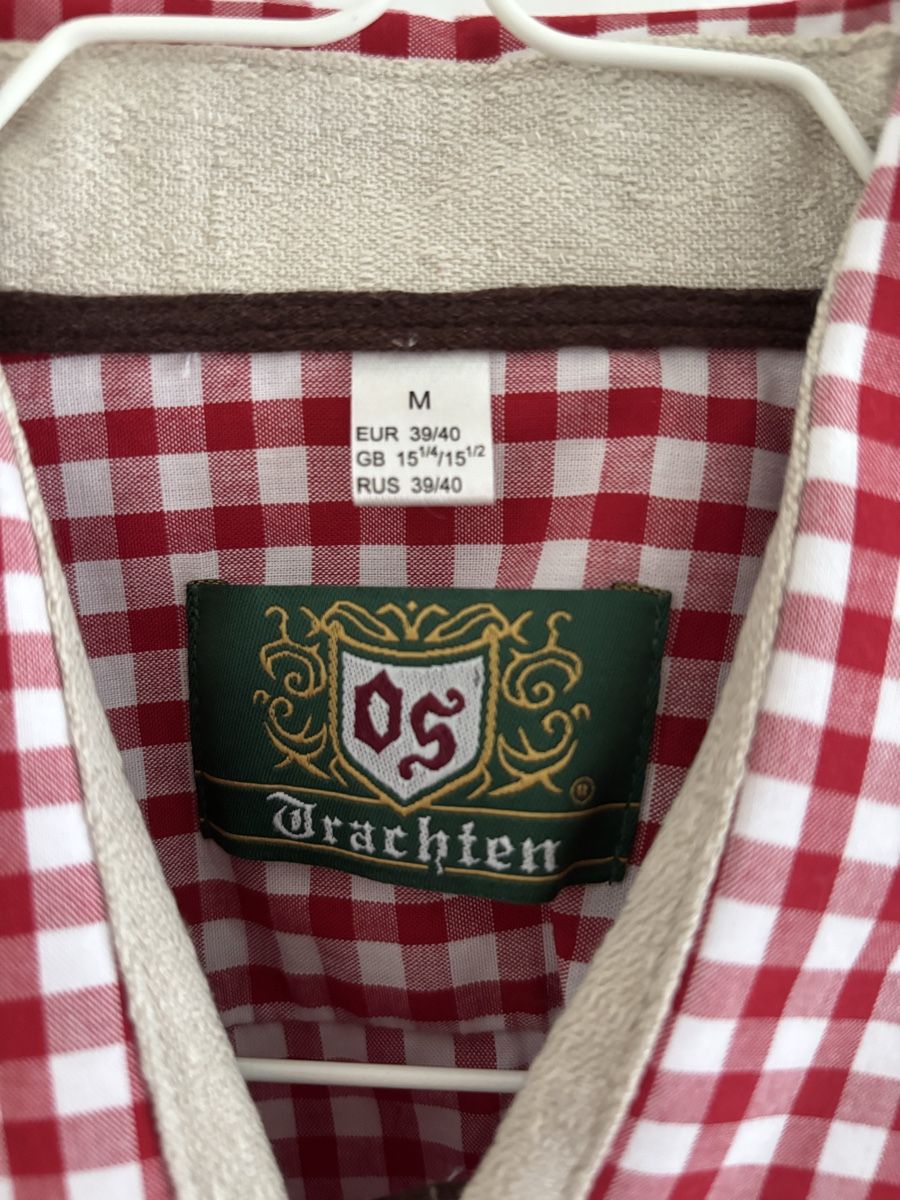 Camicie: Trachten Hemd kariert Grösse M 39/40 – Usato da Bülach venduto da Karuna 2