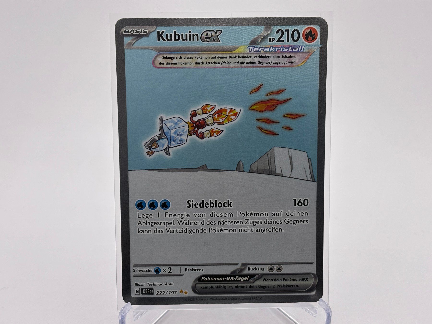 Pokémon Carte collezionabili: Obsidianflammen - Kubuin ex  (OBF 222) - DE – Nuovo (secondo la descrizione) da Allschwil venduto da Bullach