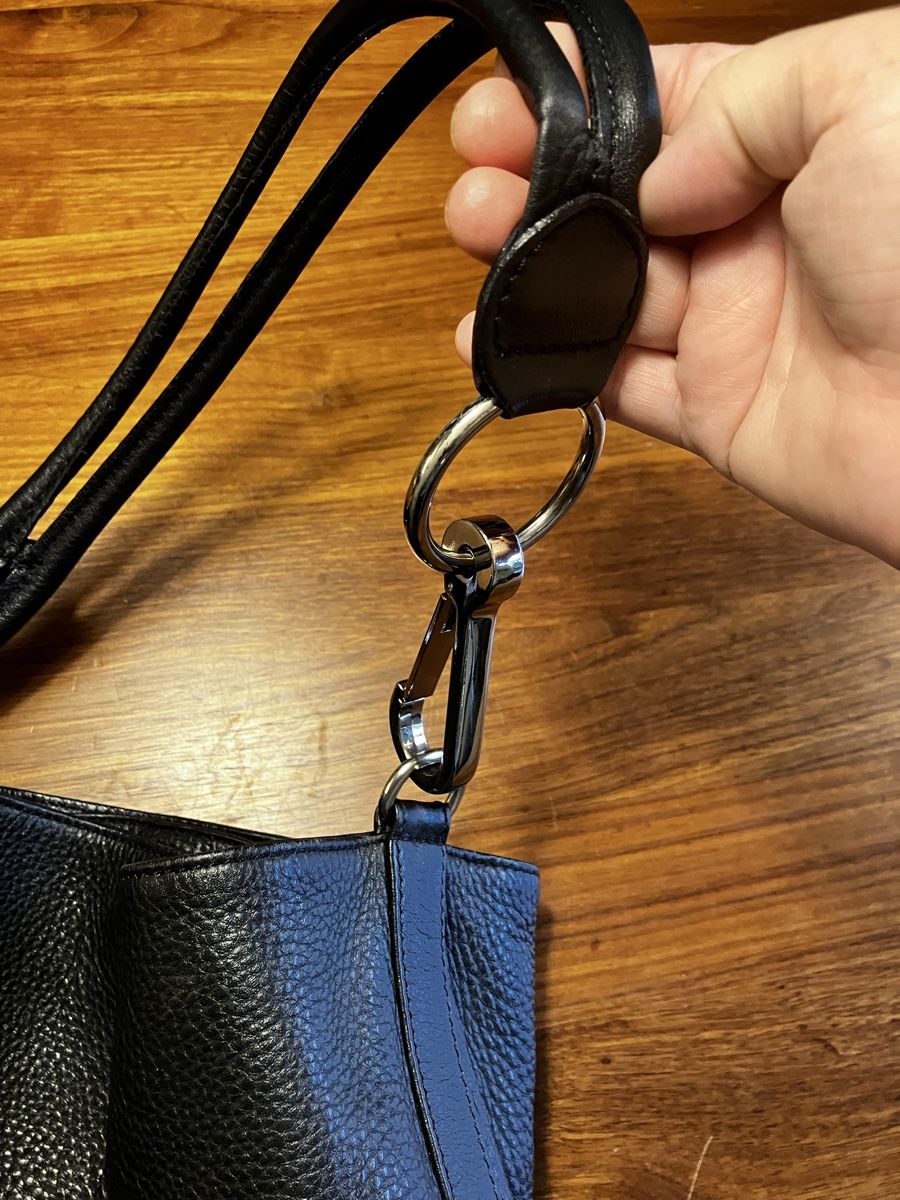 Borse da donna: Beuteltasche Leder schwarz – Usato da Herzogenbuchsee venduto da stellafarella 3