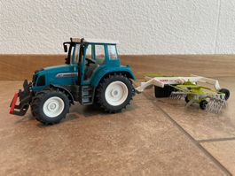 SIKU Fendt Farmer 412 mit Claas Schwader