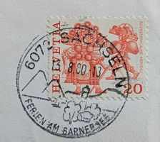 Werbestempel 13.8.80 (Sachseln) auf Beleg