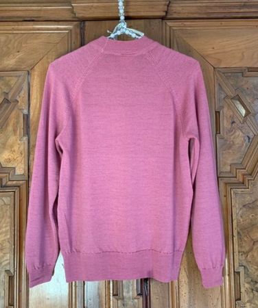 Dusty Rose Wool Skylar Sweater, Made in England, Size XS-S