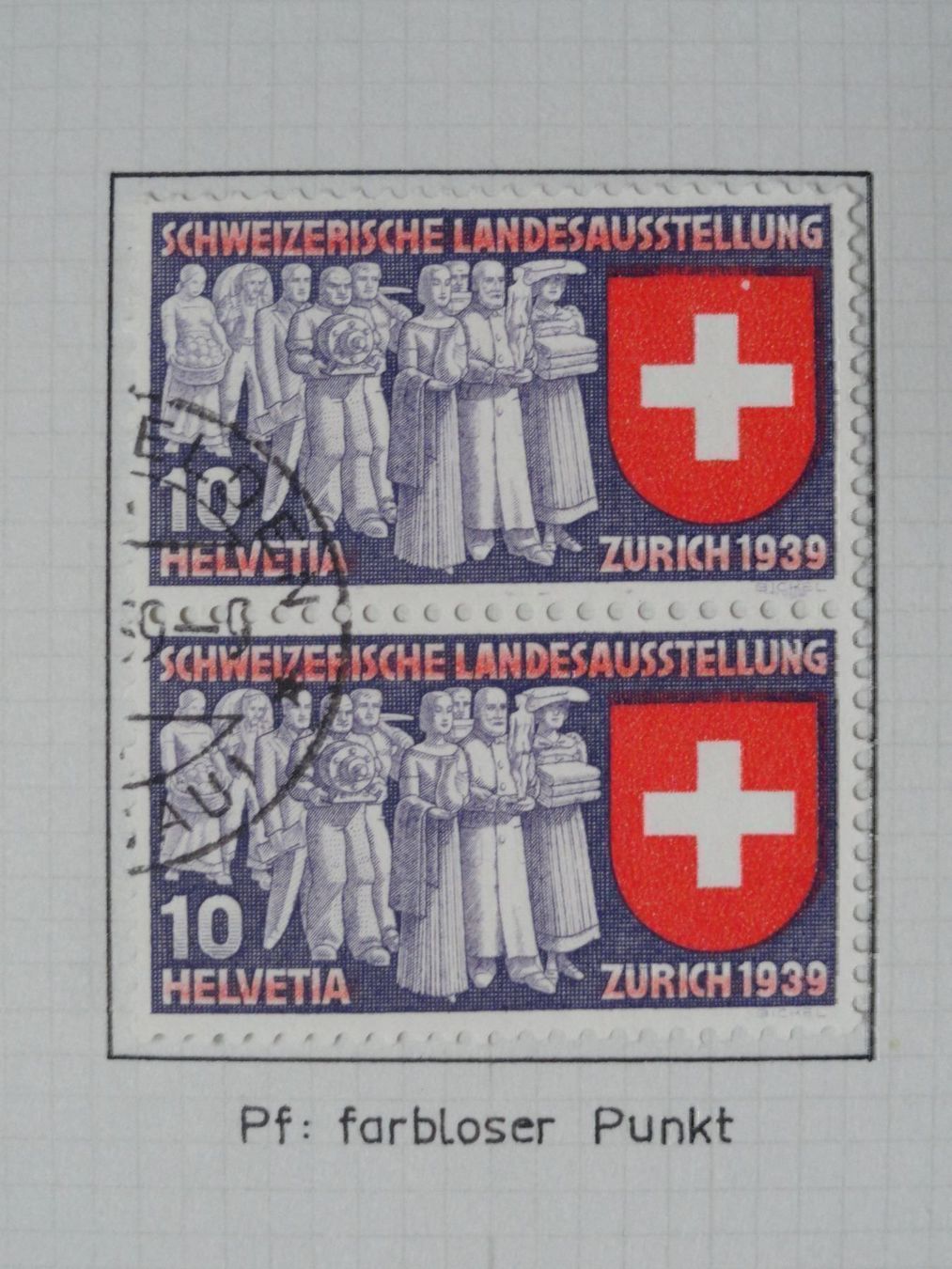 Tutti i francobolli: 1939, CH Landesausstellung mit 3 Abarten – Usato da stäfa venduto da brandy66 1