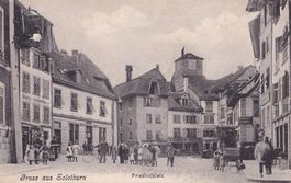 Solothurn Friedhofplatz sehr belebt
