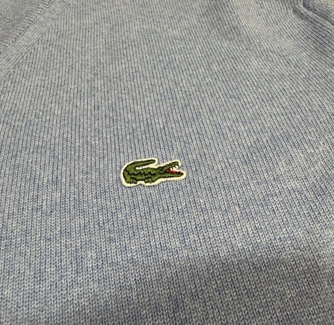 Lacoste Maglioni & Felpe: Lacoste Pullover Wolle V-Ausschnitt Babyblau Hellblau – Usato da Zürich venduto da cyrilnoah 2