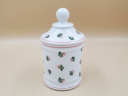Petit pot en porcelaine blanche Pillivuyt motif fleuri