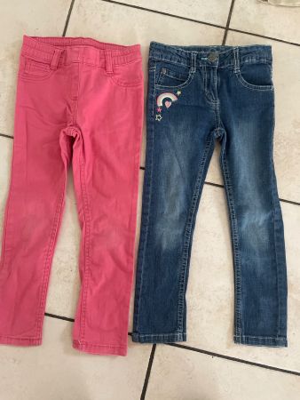 2 stretch Sommerjeans Gr.110👧🏻