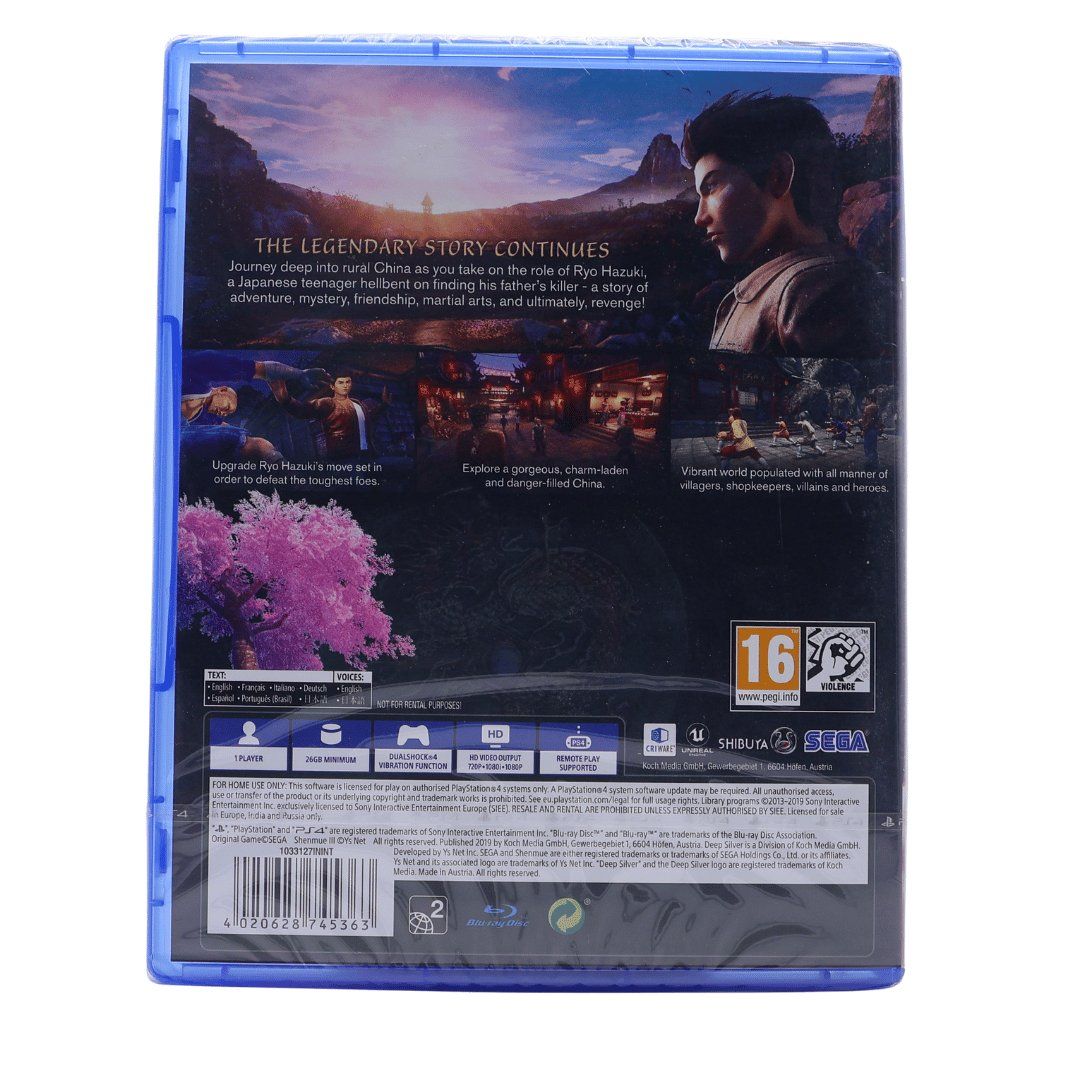 Jeux: Shenmue III - PS4 - NEW – Neuf avec emballage d'origine à Paudex par dindeboy 1