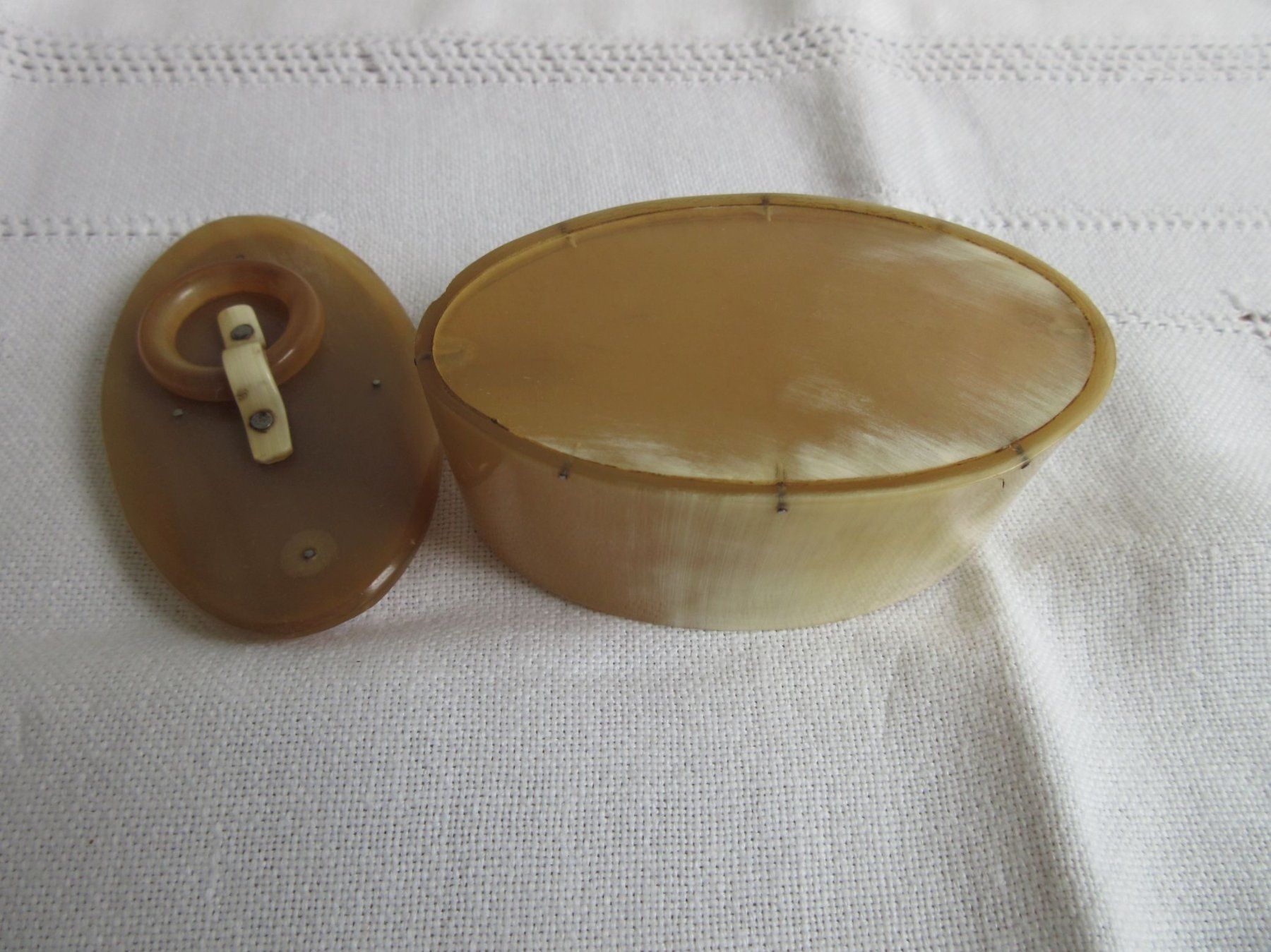 Tabacchi: Antike Schnupftabakdose aus Horn, ca. 1930 – Usato da Binningen venduto da mondoantico 5