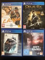 4 PS4 Spiele Batman Deus Ex LA Noire Get Even gebraucht