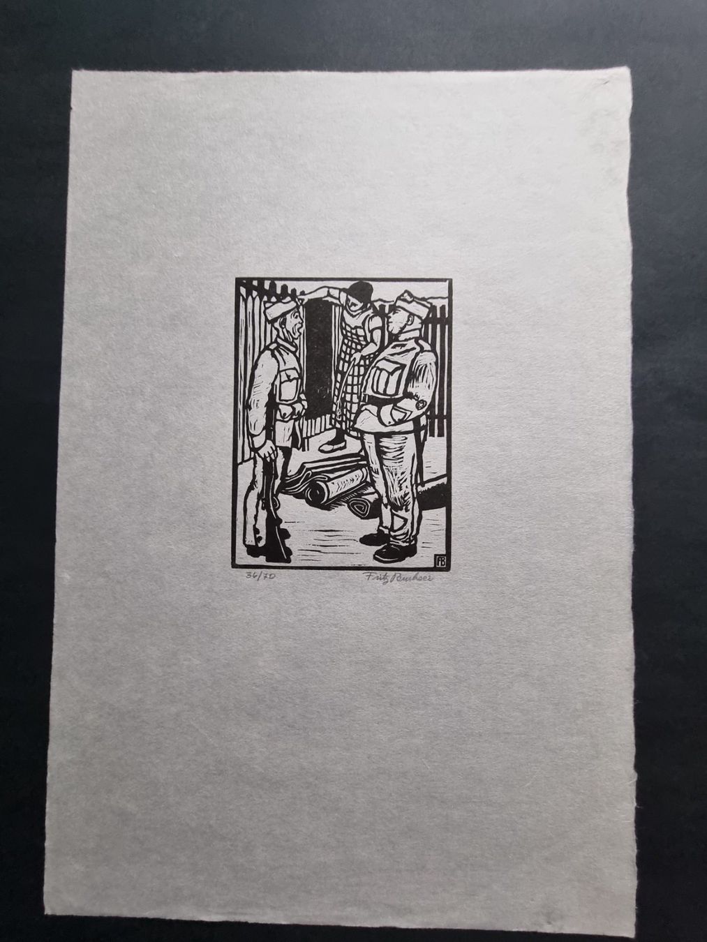 Xilografie: FRITZ BUCHSER HOLZSCHNITT SIGNIERT NUMMERIERT – Usato da Gersau venduto da grafik-kunst 1