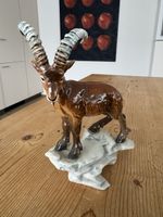 Goebel Porzellan Steinbock Figur, Ibex Bouquetin, Top