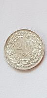 2 Franken 1860 Schweiz unz. (sitzende Helvetia)