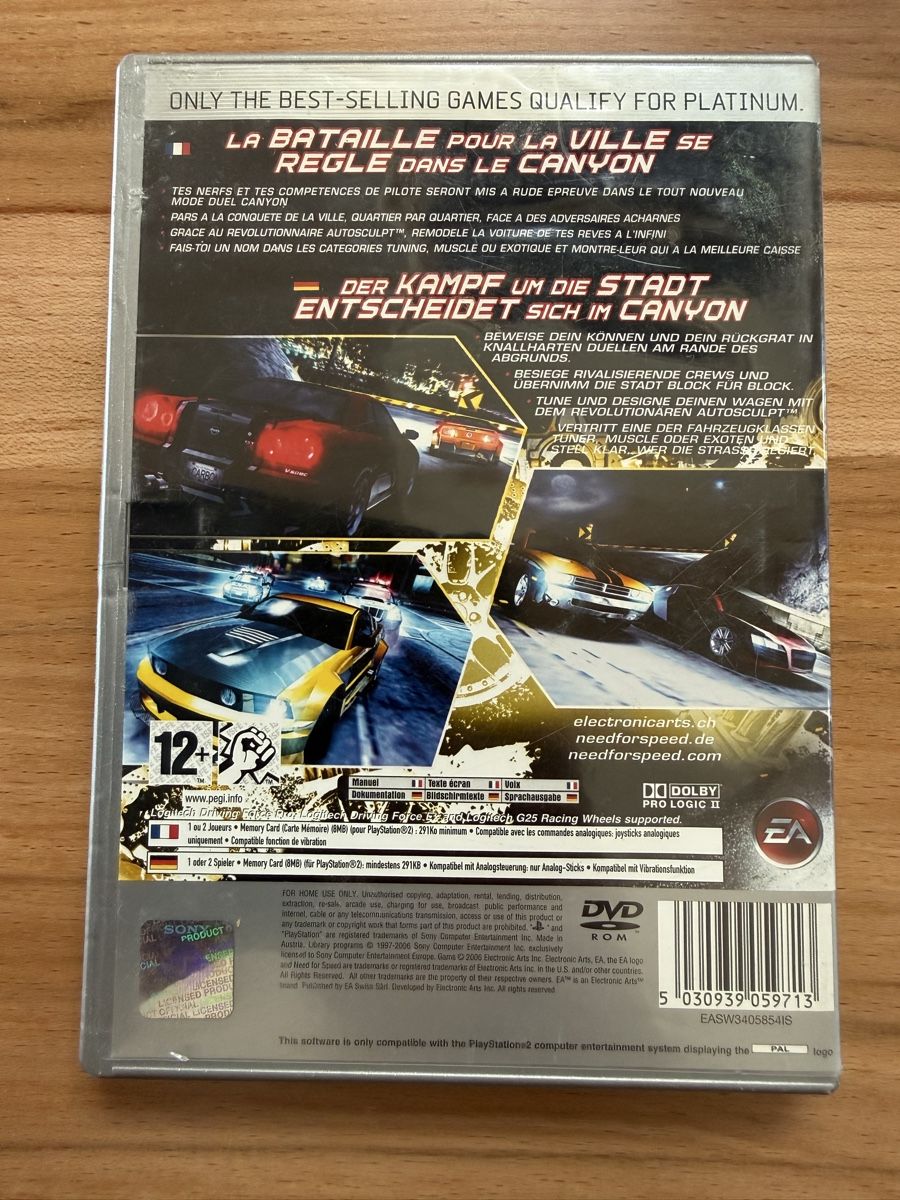 Giochi: PS2-Game Need for Speed Carbon Pltinum – Usato da Grenchen venduto da Bastet007 1