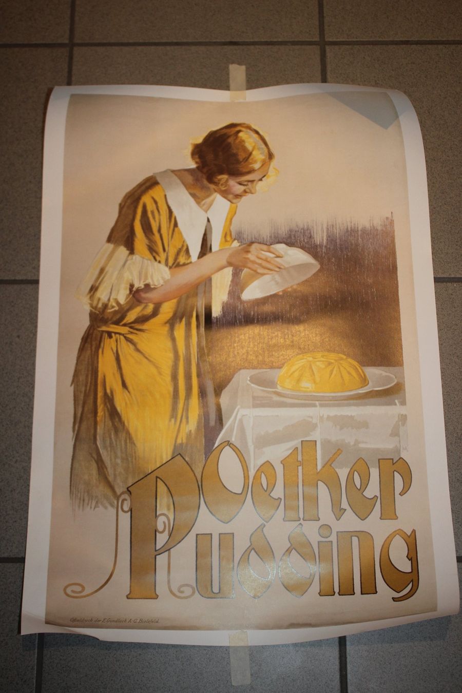 Poster & Bilder: Poster "Oetker Pudding" – Neu (gemäss Beschreibung) aus Staufen von qualiton