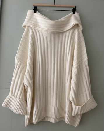 Strickpullover Carmenausschnitt