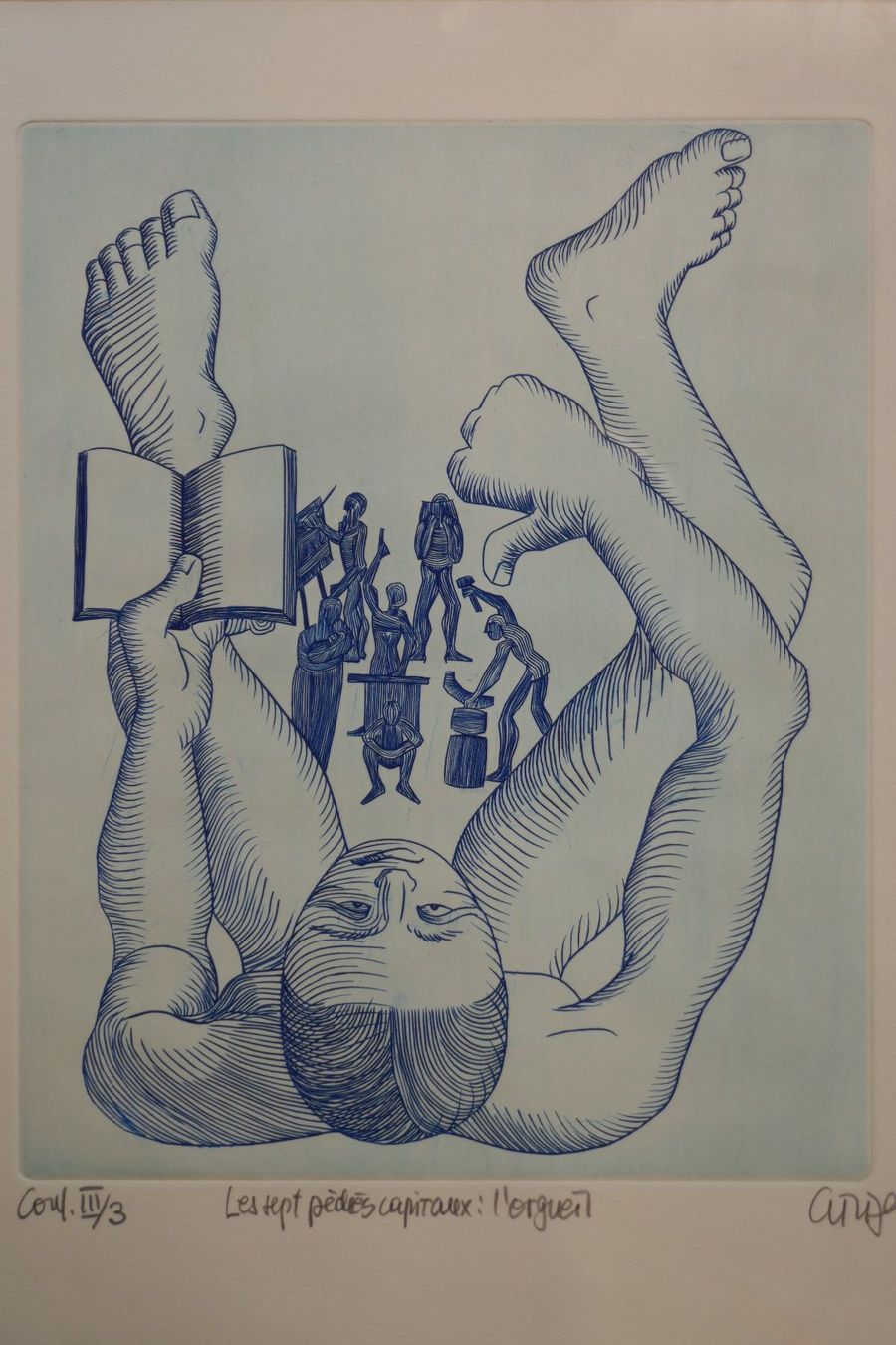 Grafica & Litografie: Hansjörg Gisiger : die sieben Todsünden – Nuovo (secondo la descrizione) da Erlenbach ZH venduto da hpb_wm2g 2