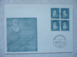 1965 1 FDC Theodosius Florentini SBK B123 4er-Bl., Ingenbohl