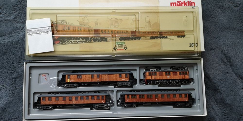 Coffret du train historique D101 des SJ, Märklin HO 2870 (Neu und ...