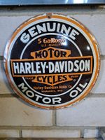 Harley Davidson Motor Oil Blechschild - XXL geprägt