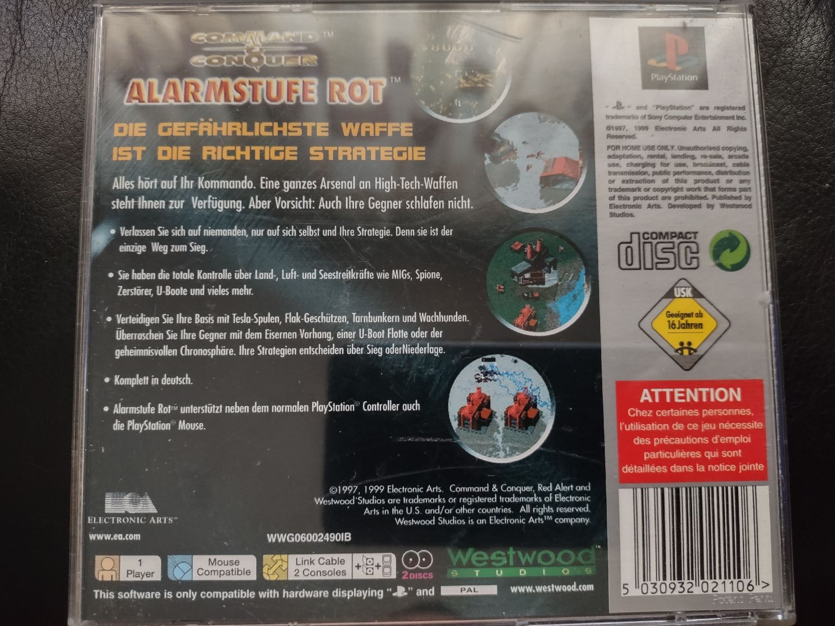 Sony Giochi: Command & Conquer: Alerte Rouge - Playstation - PAL en allem – Usato da fribourg venduto da GameSpot 1