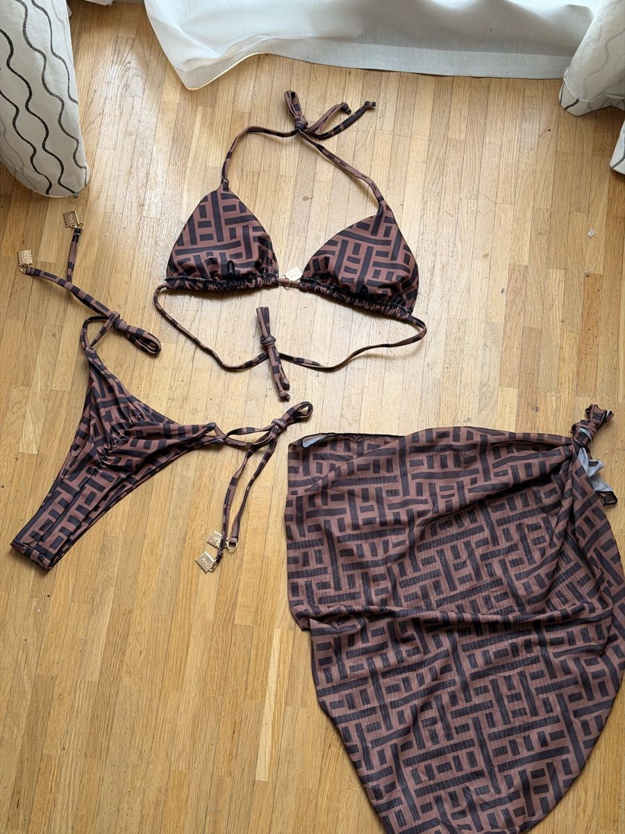 Costumi da bagno & Bikini: Maillot de bain brun 3 pièces – Nuovo e nell'imballaggio originale da Le Lignon venduto da Ana2831 1