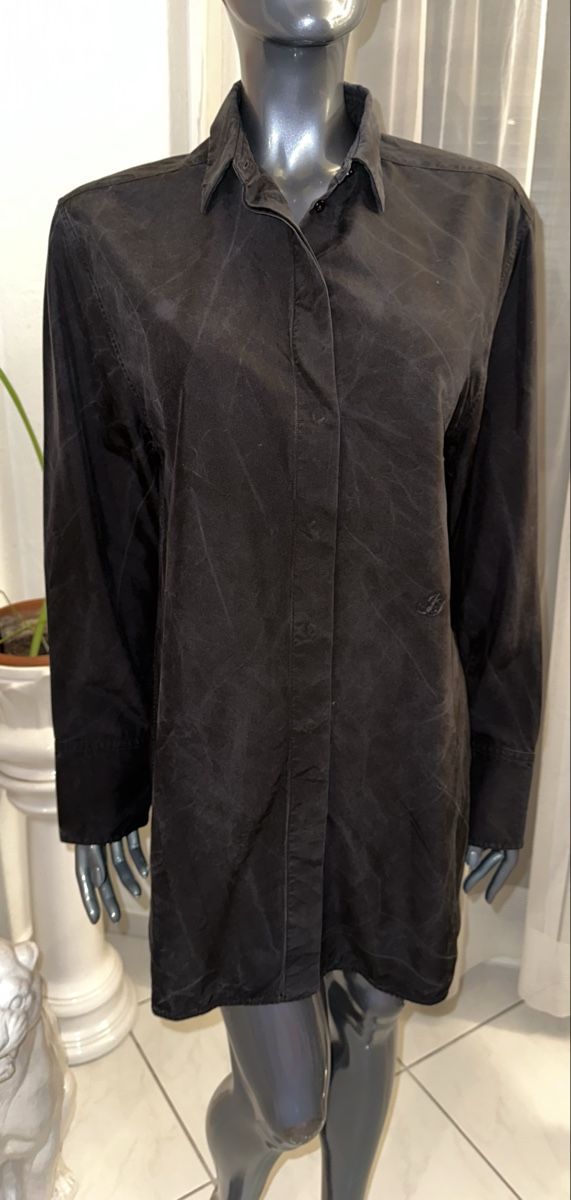 Jil Sander Vestiti: JIL SANDER HEMDKLEID GR. 36 SEIDE neuwertig – Nuovo (secondo la descrizione) da Unteraegeri venduto da MH203