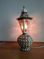 Orientalische Tischlampe und Vase als Set