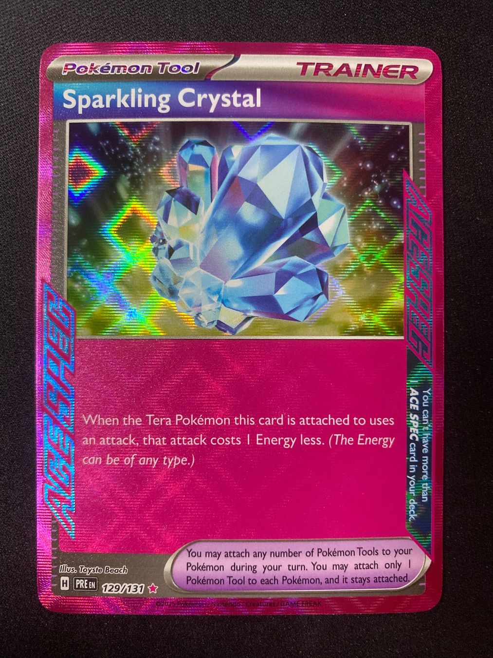 Pokémon Carte collezionabili: Sparkling Crystal 129 - Kristall - Prismatic Evolutions - EN – Nuovo (secondo la descrizione) da Hausen AG venduto da Shrade