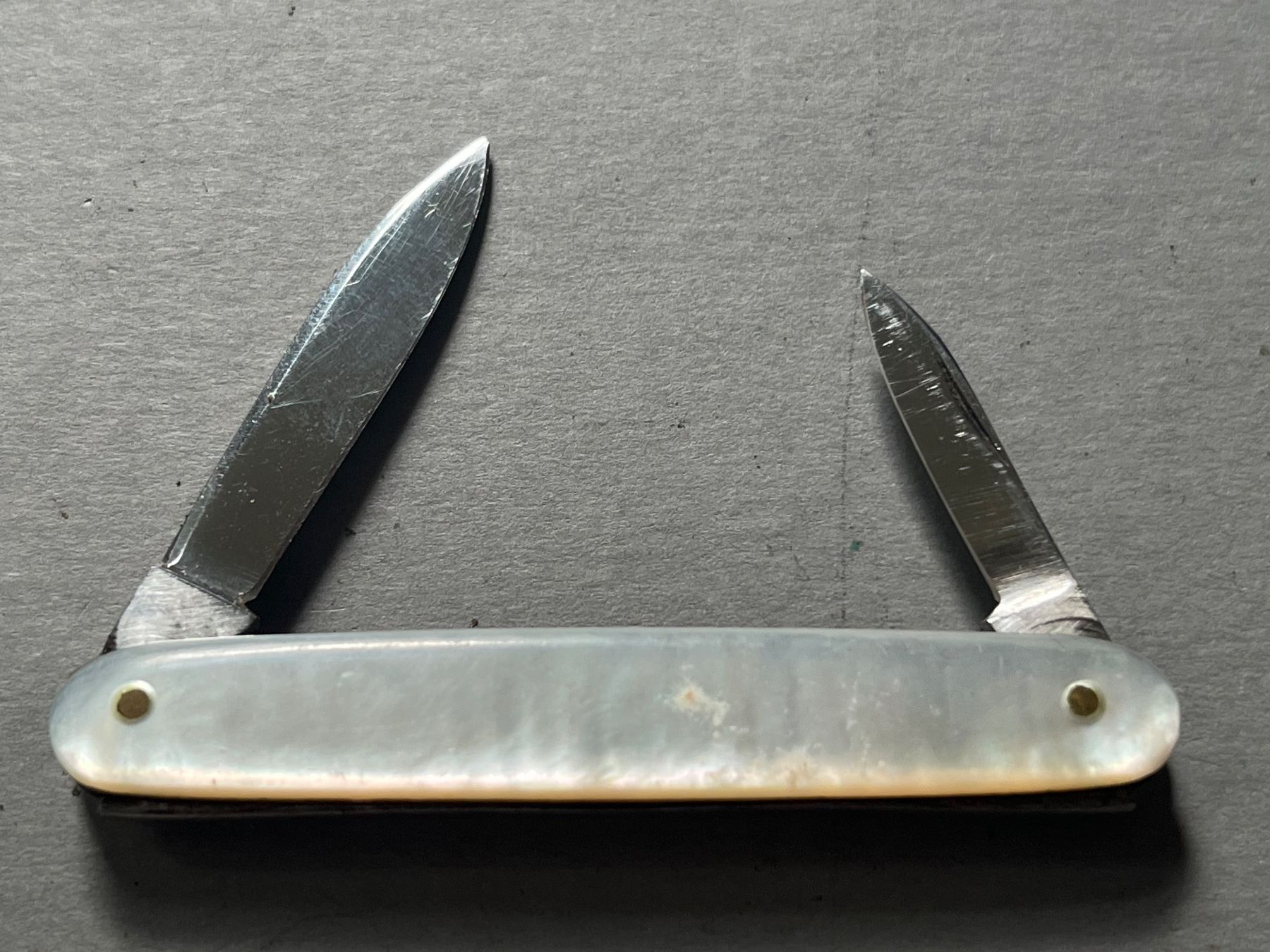 Taschenmesser: Antikes Perlmutt-Sackmesser 66 mm – Gebraucht aus Zürich von FV.vintage 1