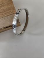 Moderner Herren / Unisex Armreif Edelstahl – Gravur