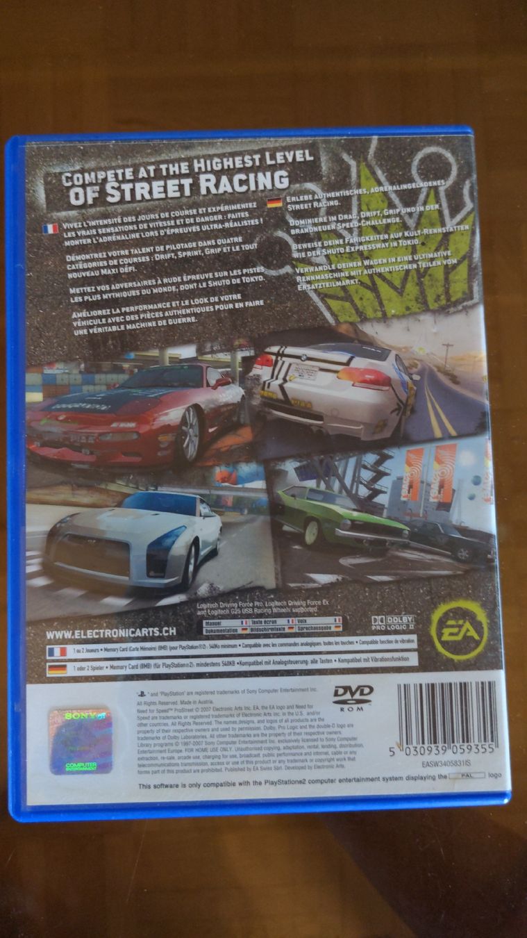 Sony Giochi: Need for Speed ProStreet funktioniert - PS2 NfS 2007 – Usato da Niederscherli venduto da Mon_Art 1