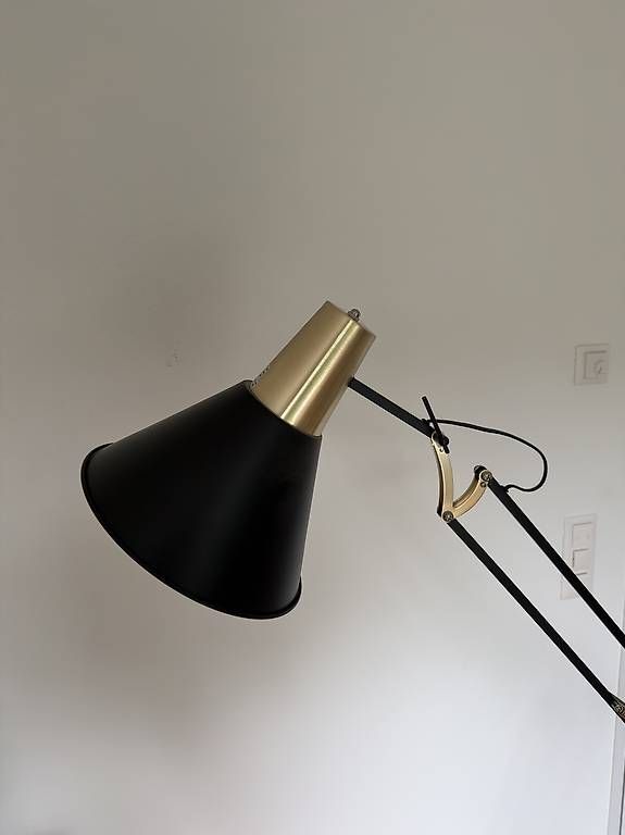 Lampade: Schwarz-Gold Stehlampe – Usato da Richterswil venduto da ski_7ffp 2