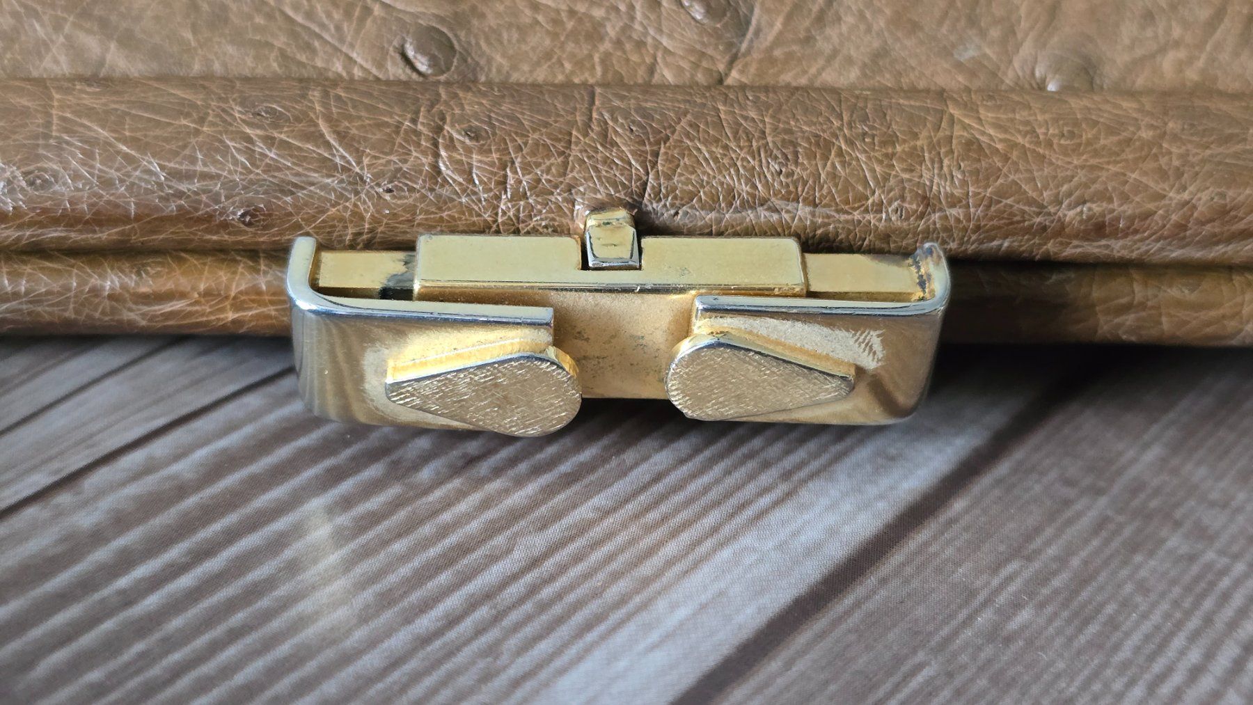 Taschen für Damen: Vintage Straussen-Leder Henkeltasche – Gebraucht aus Thalwil von VitaMini 4