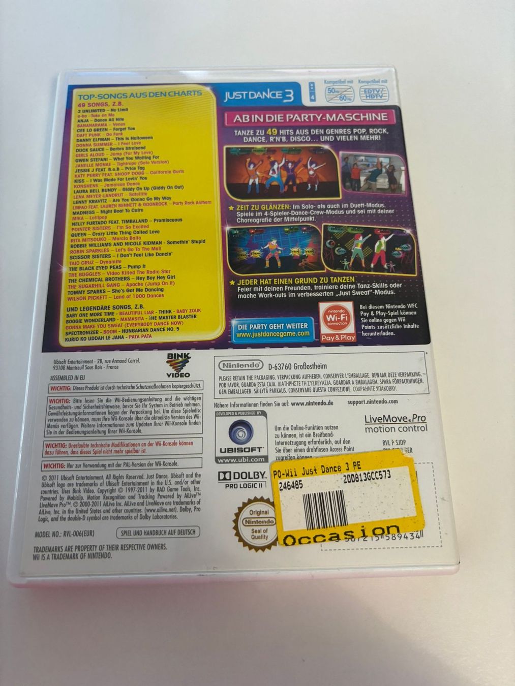 Spiele: Just Dance 3 (Wii) – Gebraucht aus Herisau von  2