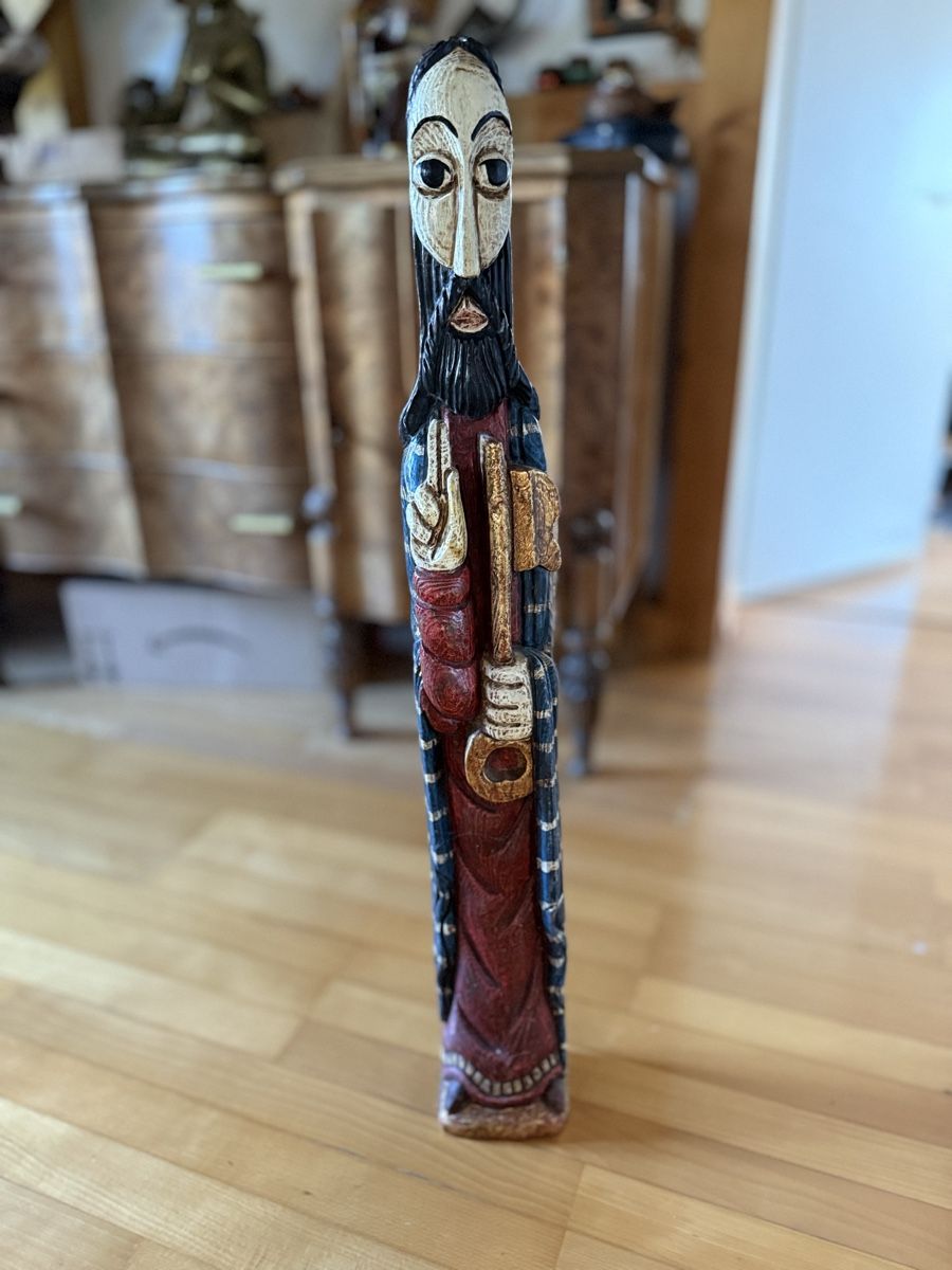 Skulpturen & Statuen: Handgefertigte Holzfigur / Heiliger Petrus – Gebraucht aus Hirzel von sapissipas