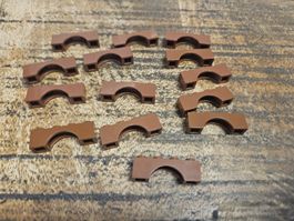lego 3659 lot de 14 pièces Reddish Brown Arch 1 x 4