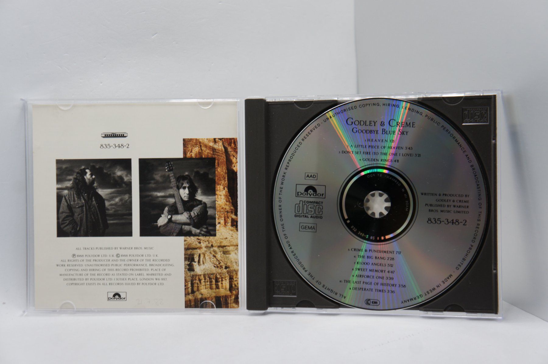 CD: CD Godley & Creme - Goodbye Blue Sky – Usato da Ernetschwil venduto da luisvonerni 2