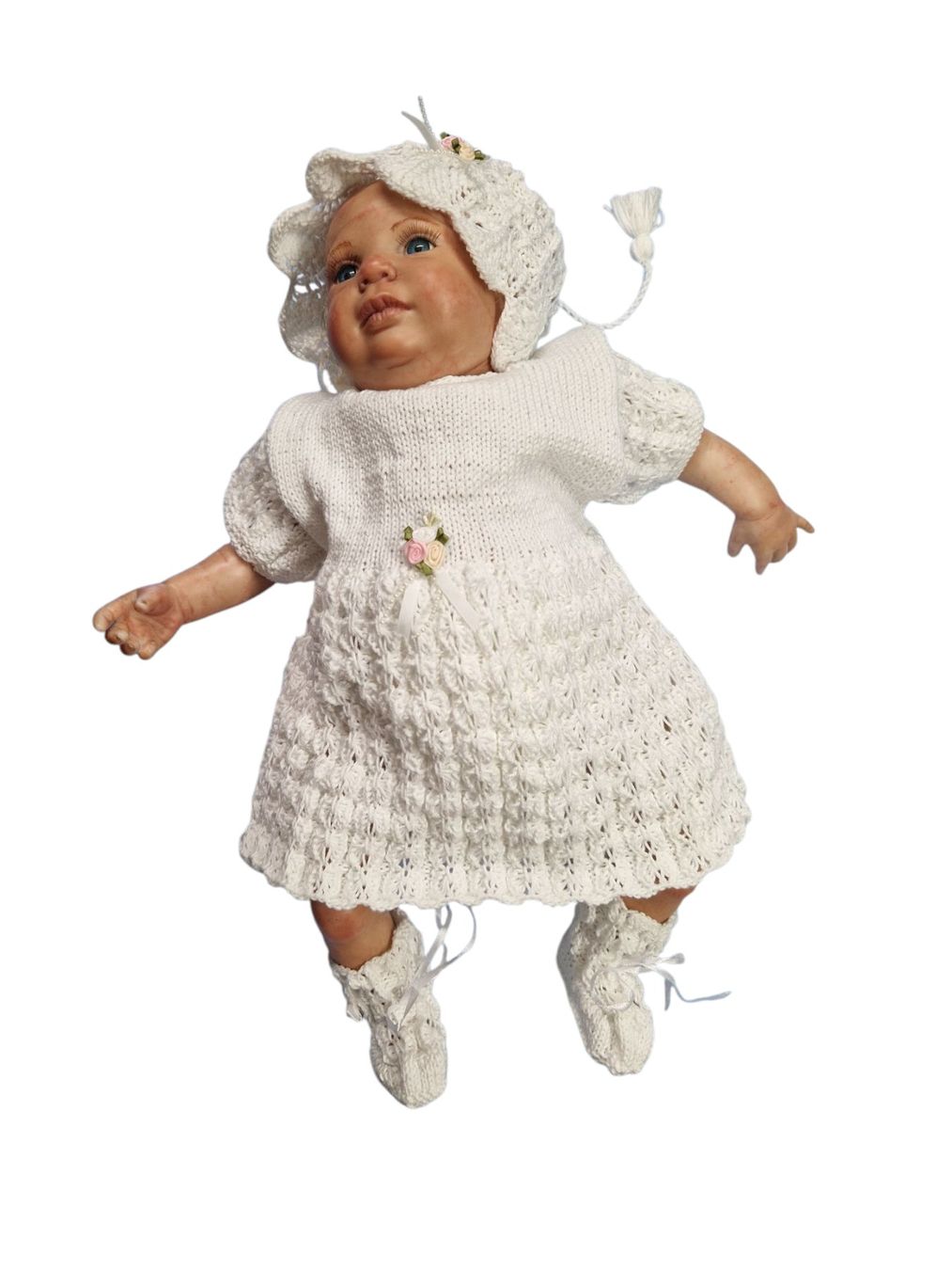 Vestiti & Gonne: Ensemble robe bébé 100% coton  3 pcs. Fait main Unique – Nuovo e nell'imballaggio originale da St-Imier venduto da goodber 7