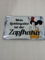 Emaille Schild Mein Lieblingstier ist der Zapfhahn NEU OVP