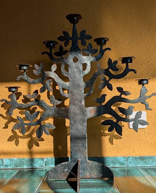 Portacandele: Candelabro di ferro – Usato da Bellinzona venduto da rib_rzh6 1
