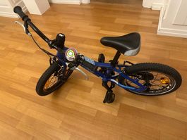 Kindervelo Mustang 16 Zoll blau
