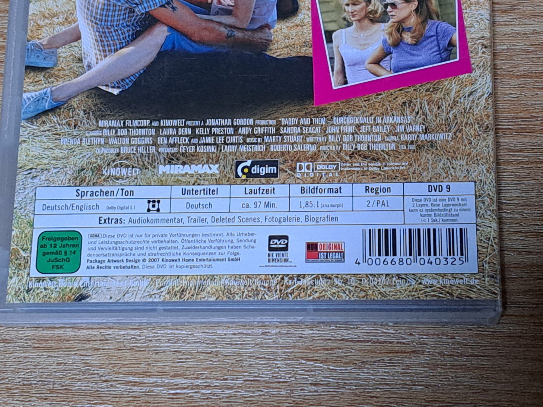 Tutti i DVDs: DVD Daddy & Them (Daddy and Them)mit Billy Bob Thornton 2001 – Usato da Unterseen venduto da Kanica 3